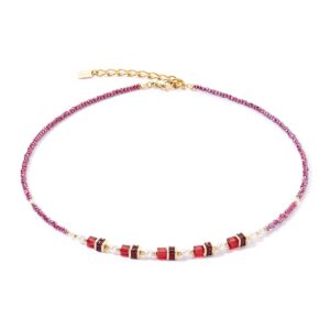 Sparkling Princess necklace gold-red