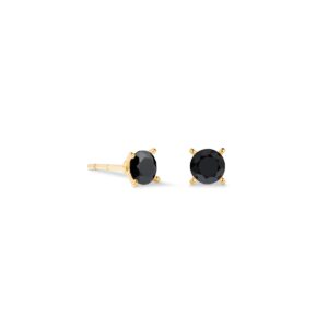 Stud earrings Glam Dot 5 mm gold-black