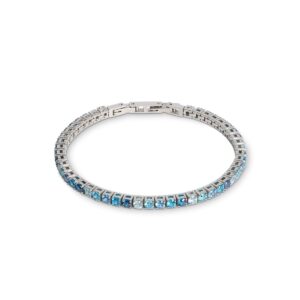 Tennis bracelet silver-blue