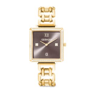 Watch Iconic Cube Sparkling Mystic Mocca Statement gold