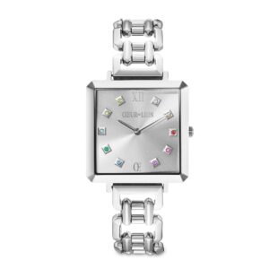 Watch Iconic Cube Statement Classic Rainbow silver